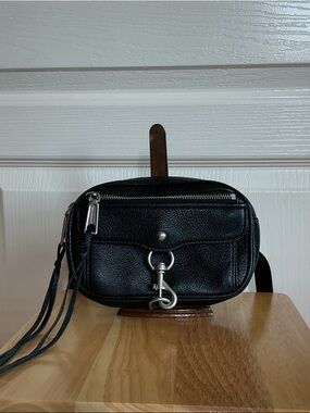 Rebecca Minkoff Black Leather Blythe Mini Crossbody/Shoulder/Waist Bag